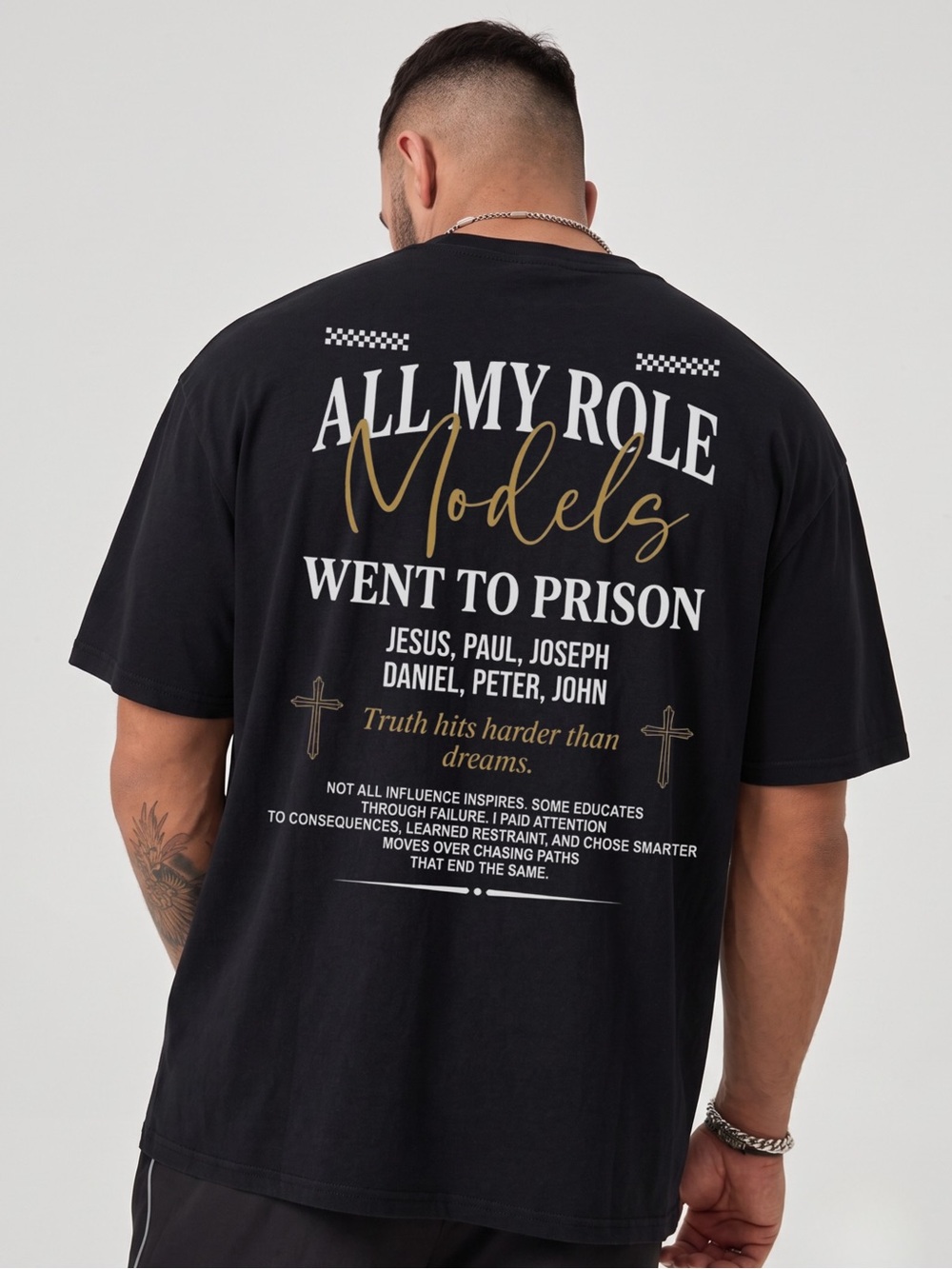 All My Role Models Went to Prison Christian Tee Bible Faith Unisex T-shirt